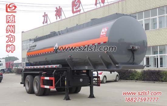 SLS9352GFW型腐蚀性物品罐式运输半挂车_氨水液碱硫酸半挂运输车